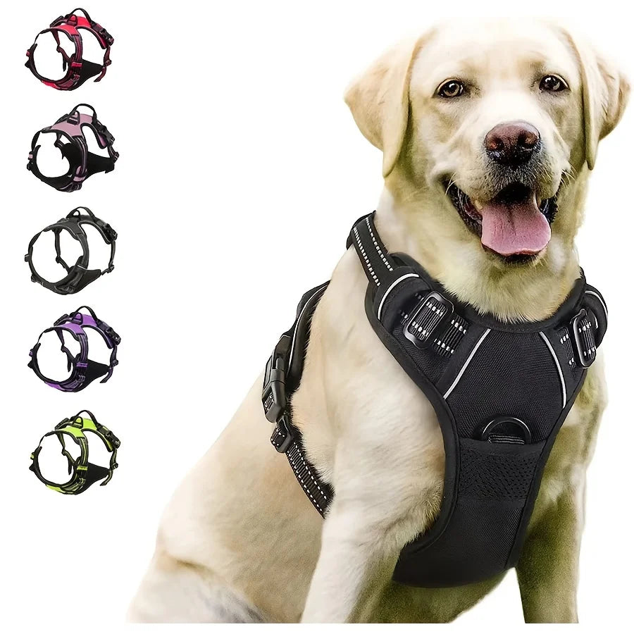 Harnais anti-traction à clip frontal pour chien