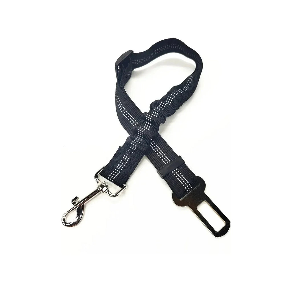 Ceinture d'attache voiture noire réglable pour chien, Araneis