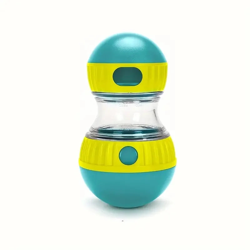 Jouet distributeur de friandises Araneis debout, bleu et jaune